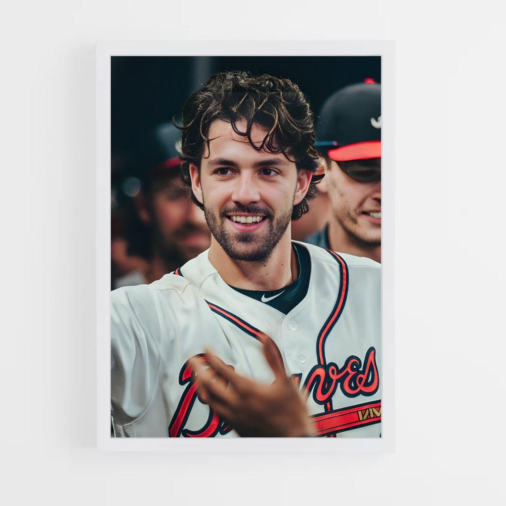 Poster Le Souriant Lanceur – affiche Baseball (vue 3)